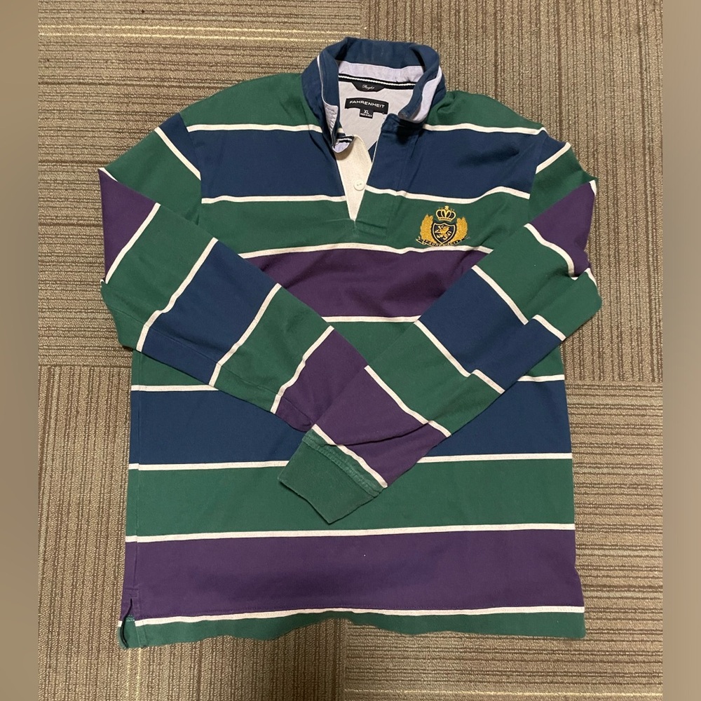 Vintage y2k rugby polo shirt